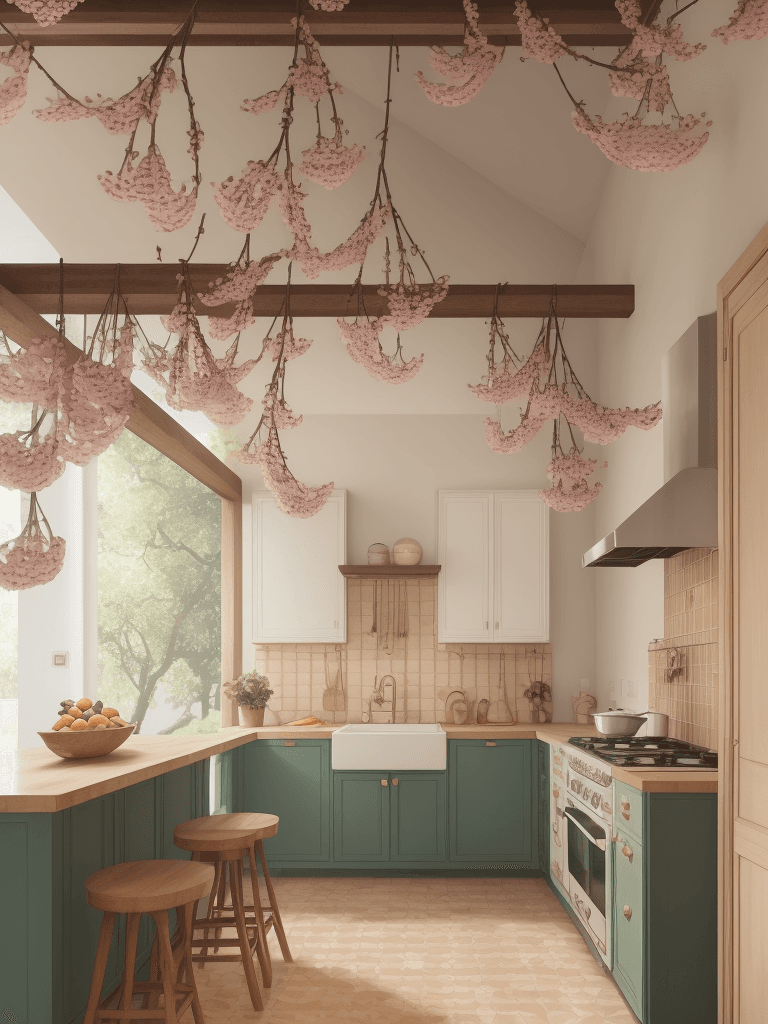 AI generated: imagen de ciruelas en un pasillo hermoso, imagen realista, fondo de cocina, calidad y nitidez 