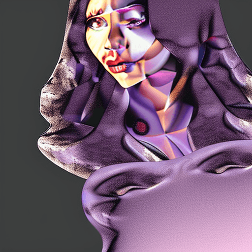 AI generated: High resolution digital art Realistic, digital illustration,8k, portrait, In twilight, deep dark hai...