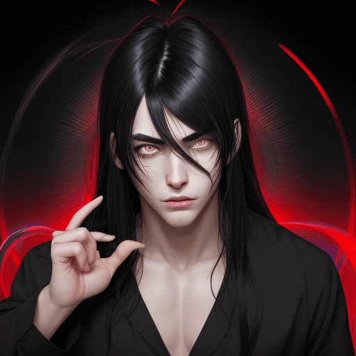 AI generated: Hot, male, mind control, hypnosis, brainwash, brainwashing, brainwashed, ahegao, 1boy, black_eyes, r...
