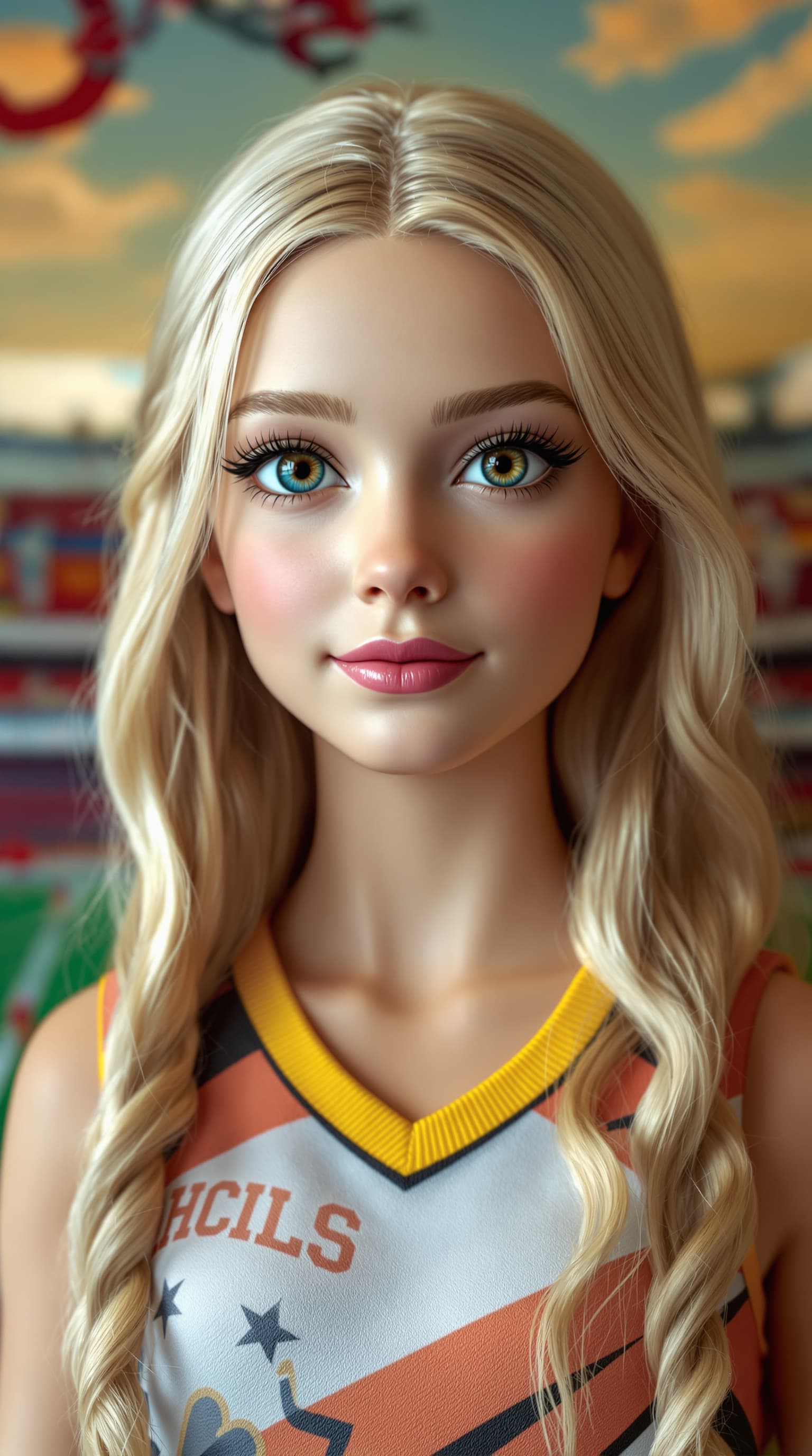 AI generated: A professional photograph showcases the most stunning porcelain figurine of Princess Charlotte at el...