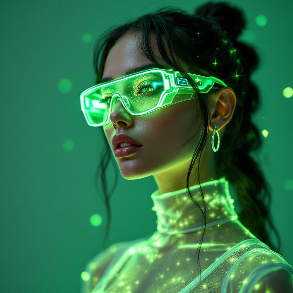 AI generated: professional studio advertising, professional No arguments futuristic girl full body Nike fashion sh...
