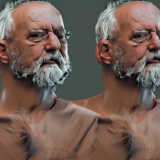 AI generated: Hyper realistic photo of an old white man with a beard, more than one image of the same man in diffe...