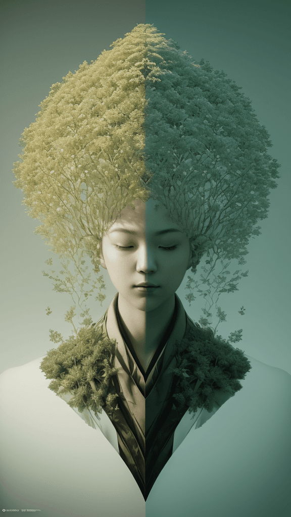 AI generated: Album cover or standalone art piece
Complex nature and shadow work
Masterful control of light diffus...