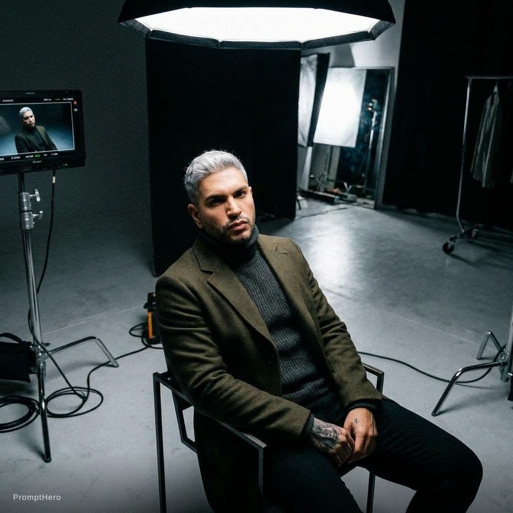 AI generated: fashion editorial photograph, man, shot on a Canon EOS 5D Mark IV --chaos 75 --ar 1:2 --profile rsy6...