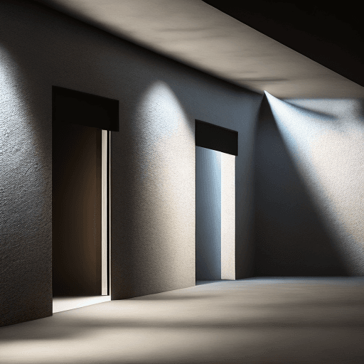 AI generated: Photo of a ultra realistic wall, arc, dramatic light, cinematic lighting,