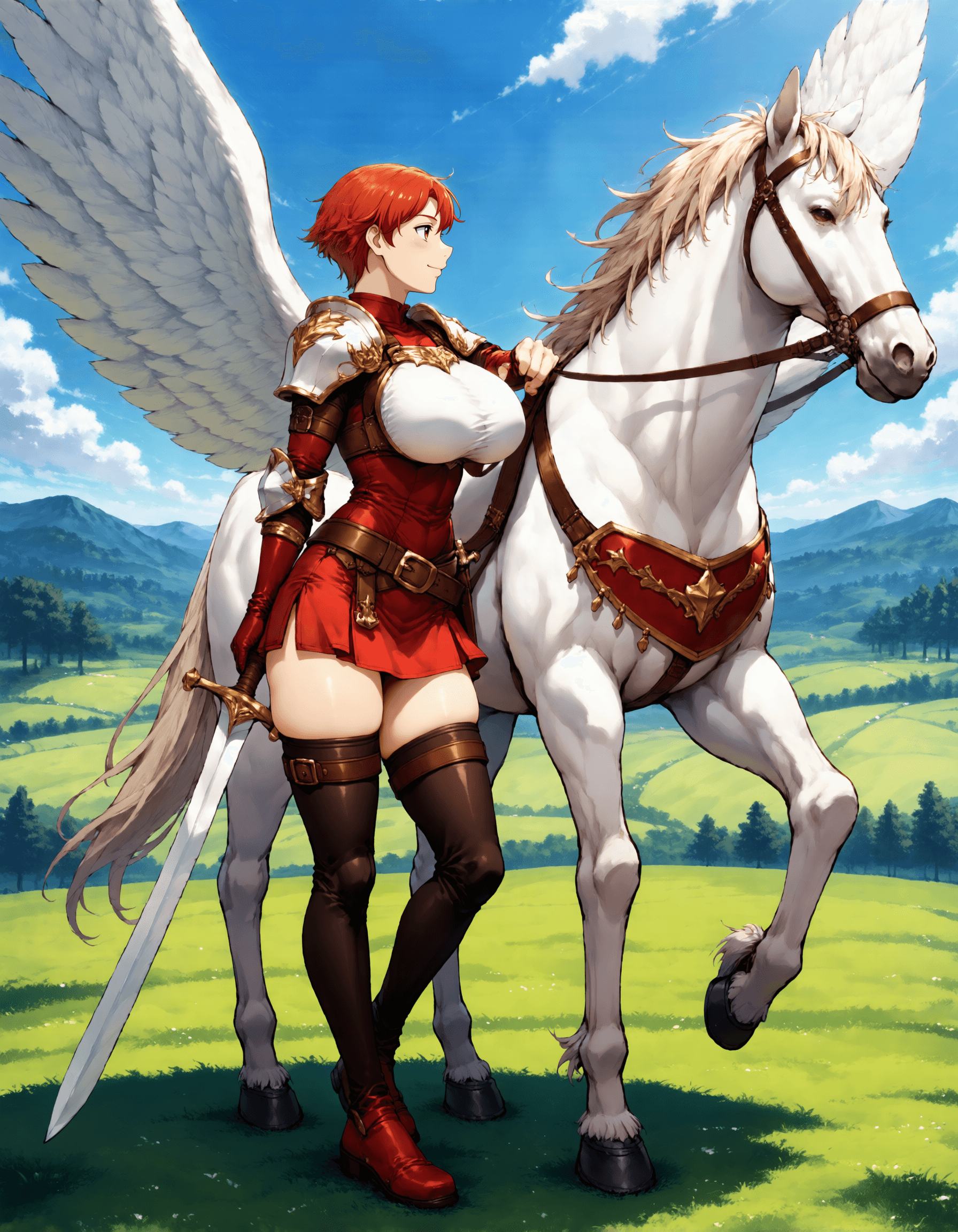 Pegasus knight / ペガサスナイト (Fire Emblem) Pony/Flux/IL/NAI/ANIMA