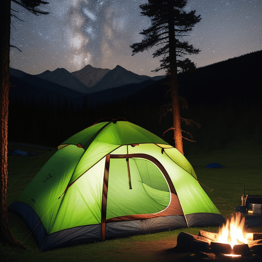 AI generated:  at camping