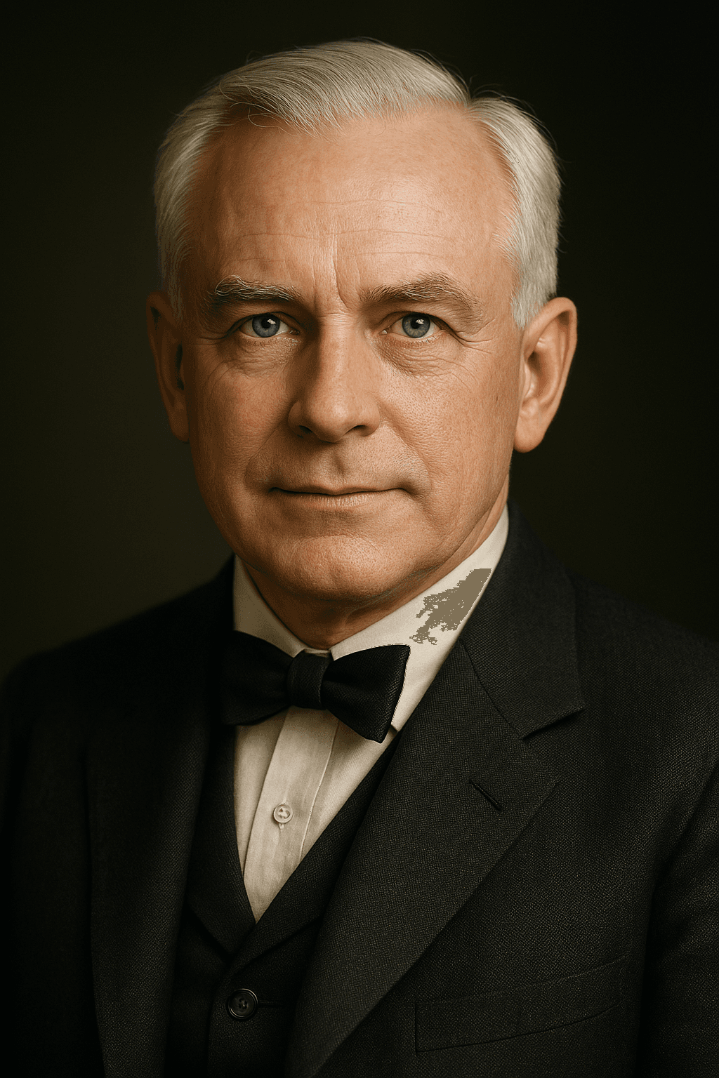 AI generated: Ultra-high-resolution, hyper-realistic, professional color photographic portrait of physicist Robert...