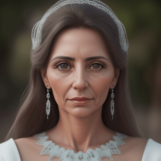 AI generated: beautiful argentinan woman with a realistic face, 38 years old, elegant dress,8k, hd, photographic