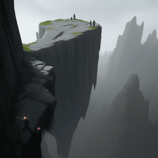 AI generated: crag hack, shadow of death