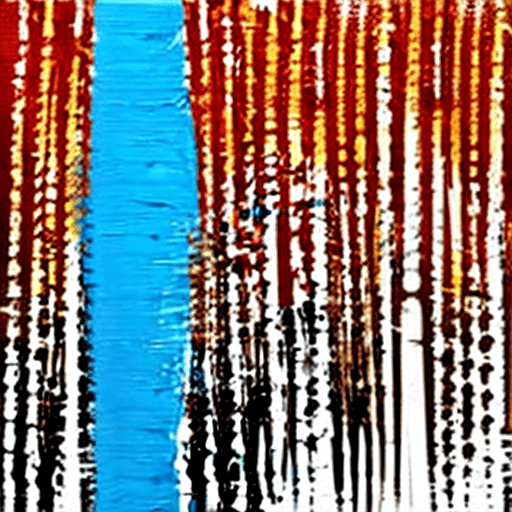 AI generated: Abstract diagonal paint strokes, oil painting on canvas. Acrylic art, artistic texture. Brush daubs ...