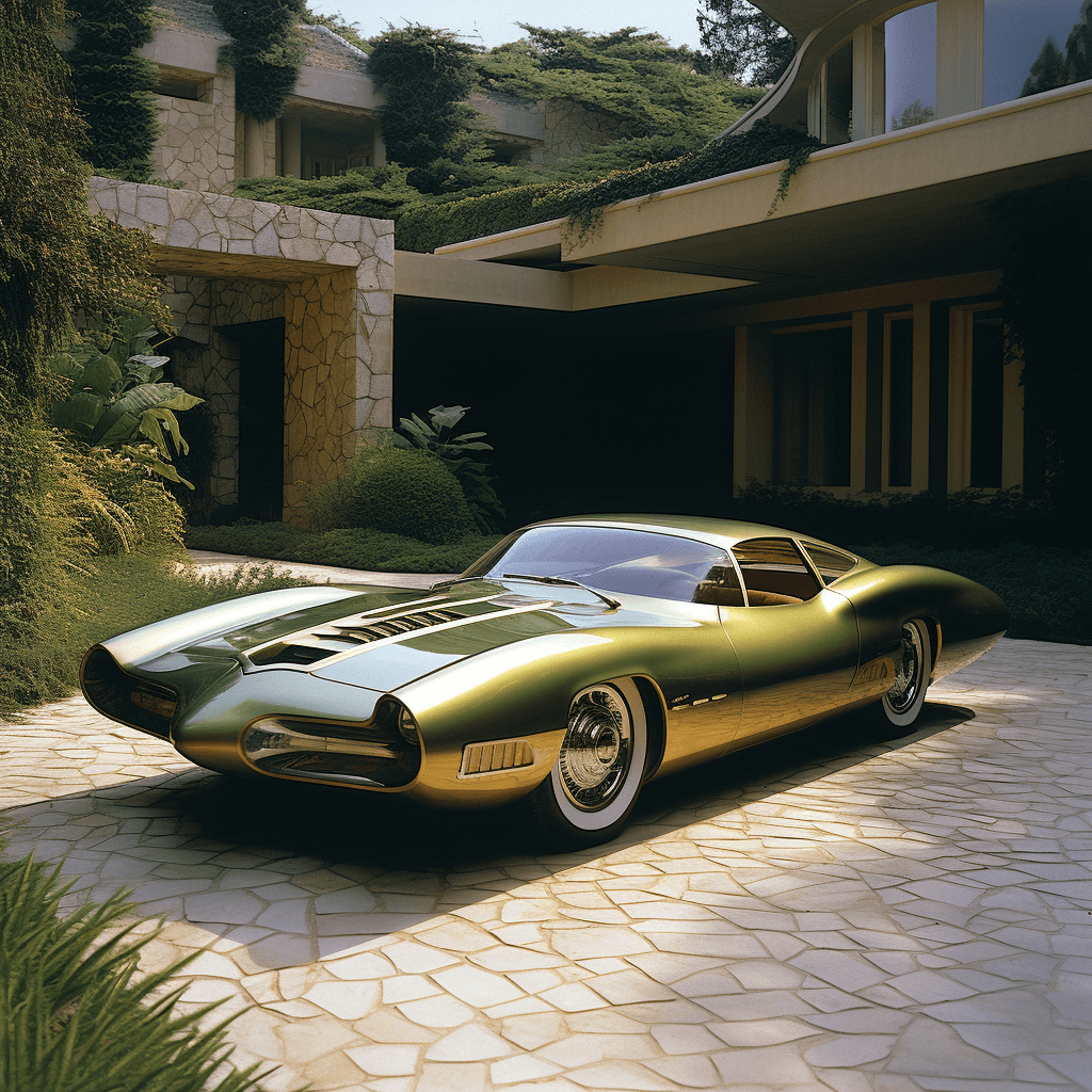 AI generated: concept car, 1964