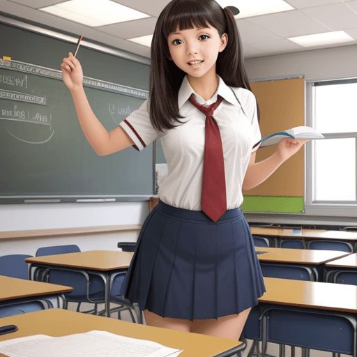 AI generated:  in school classroom fantasy
