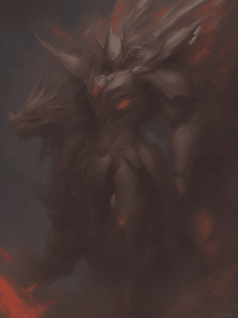AI generated: dark knight game art, in the style of mecha anime, light bronze and red, rococo-inspired art, sharp ...