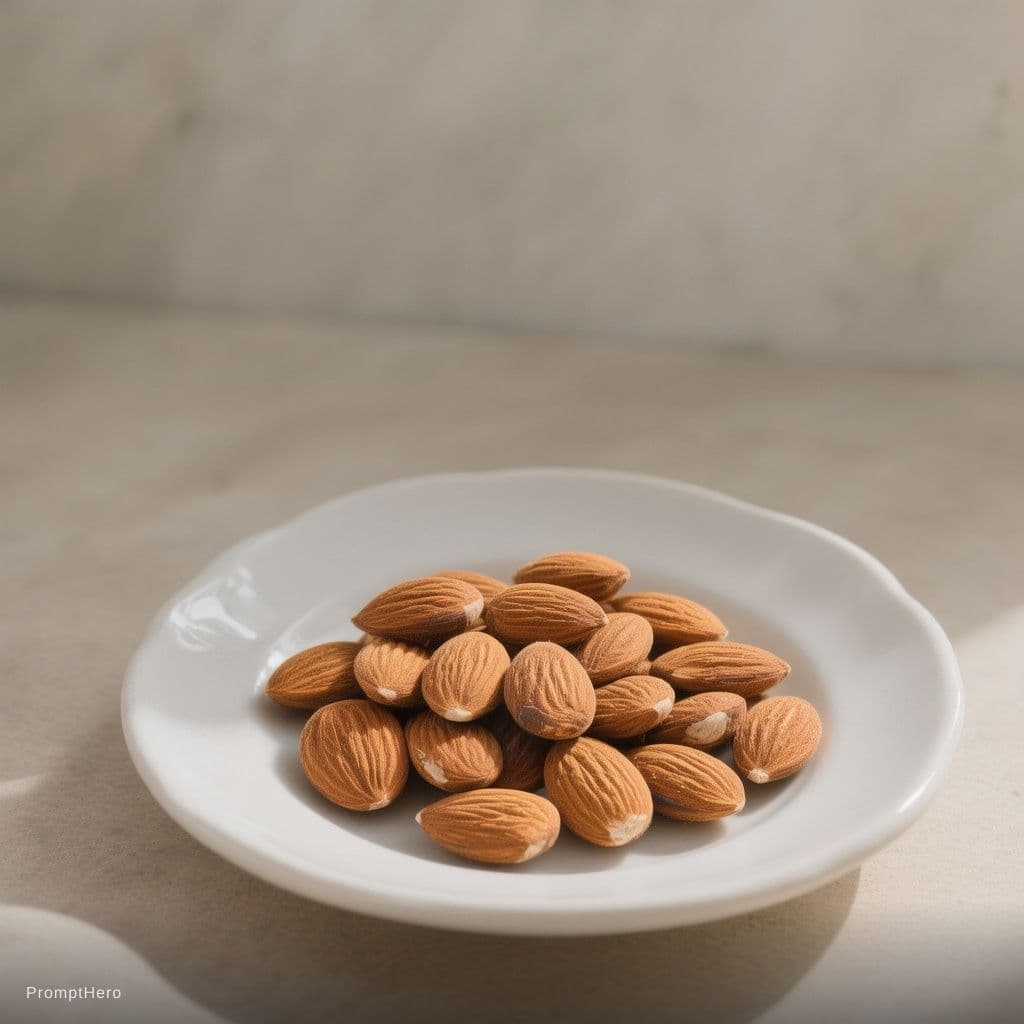 AI generated: almonds design