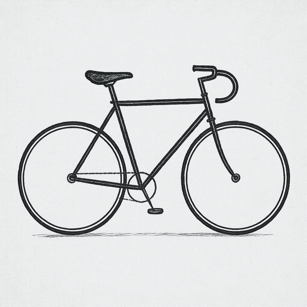 AI generated: Draw a bicycle