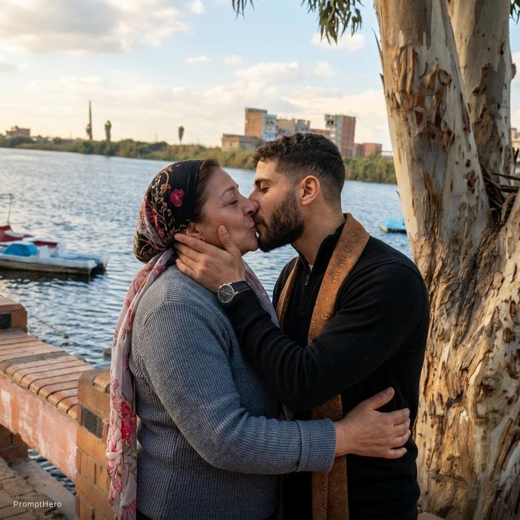 AI generated: romantic kiss