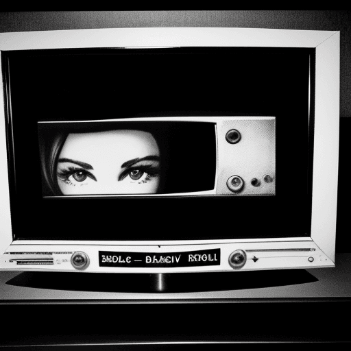 AI generated: static tv screen, 60's, brassai style photo, black and white, ultra realistic, --v 5