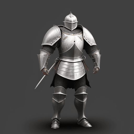AI generated: knight armour body, full size