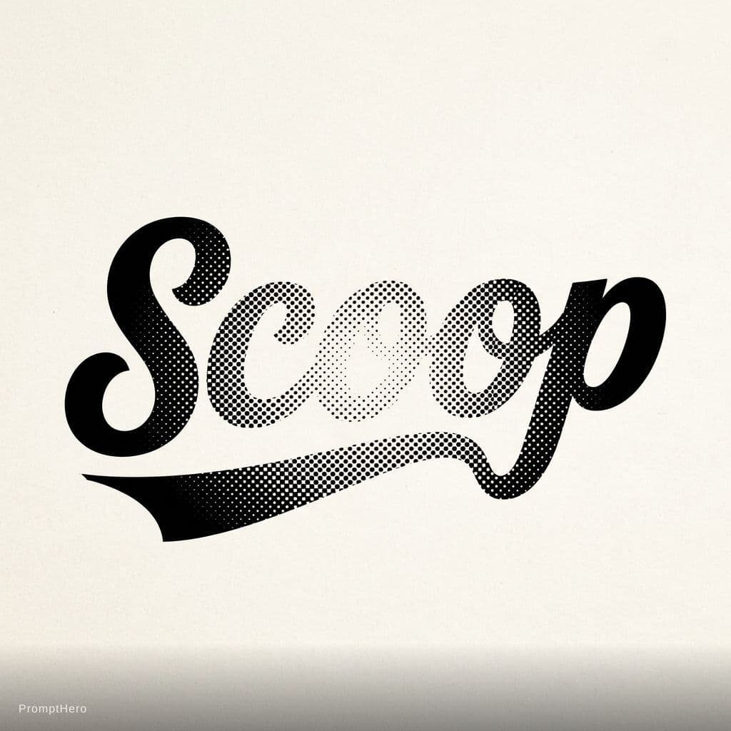 AI generated: CAN YOU MAKE SIMILAR LOGO with this halftone effect a little like reflecting same style as input. TI...