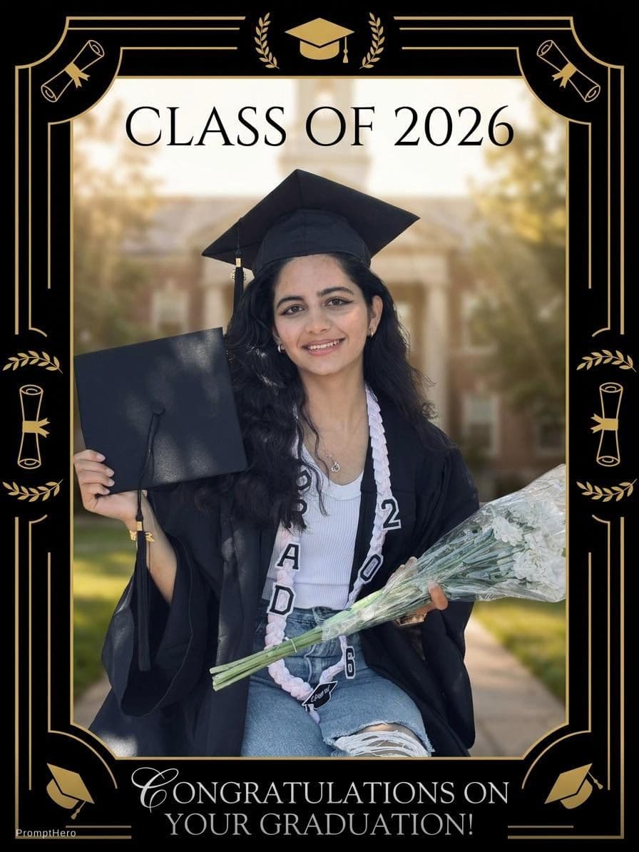 AI generated: With Graduation template