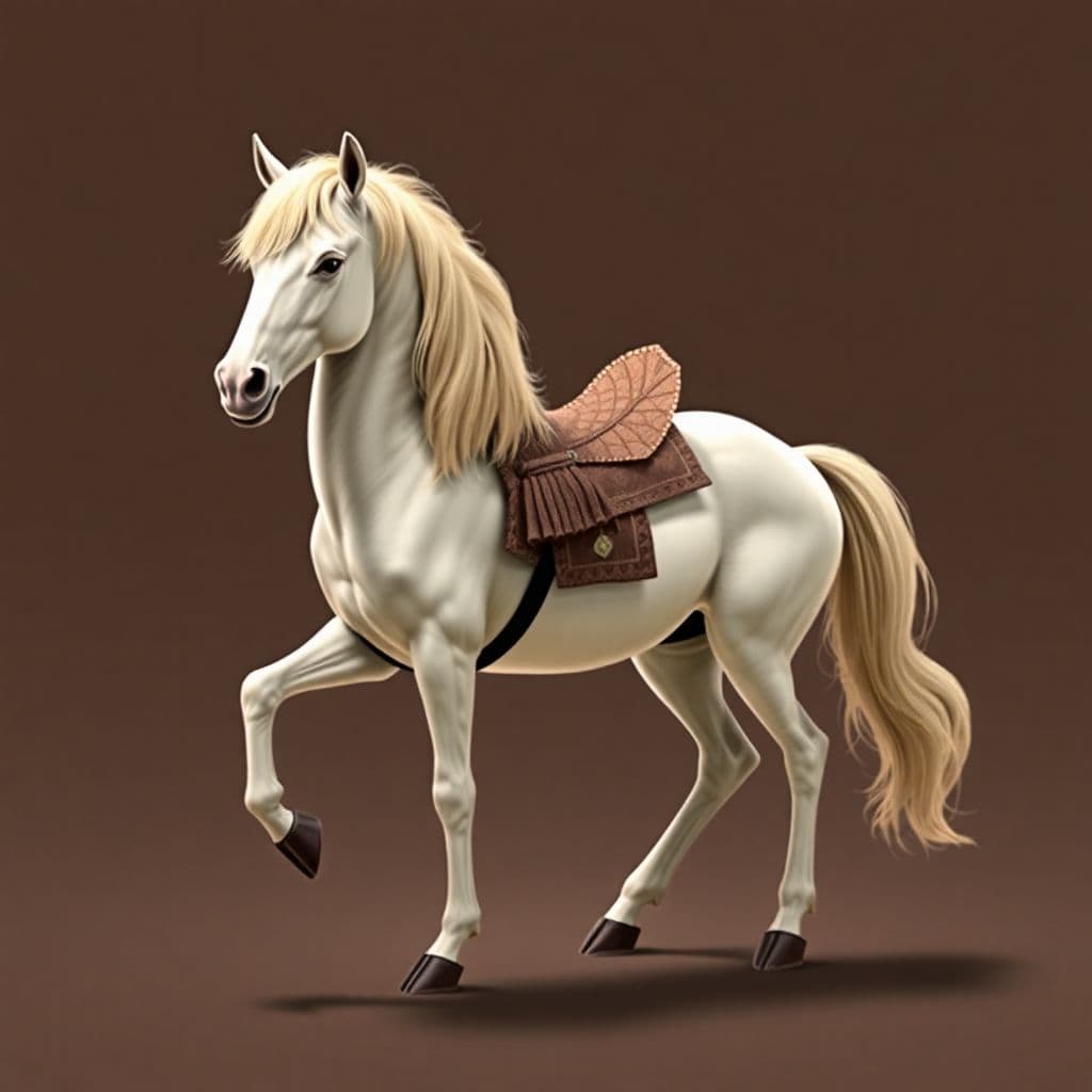 AI generated: centaur  "no horse"
