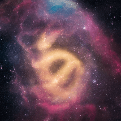 AI generated: galaxies, spirals, space, nebulae, stars, smoke, iridescent, intricate detail, in the shape of a squ...