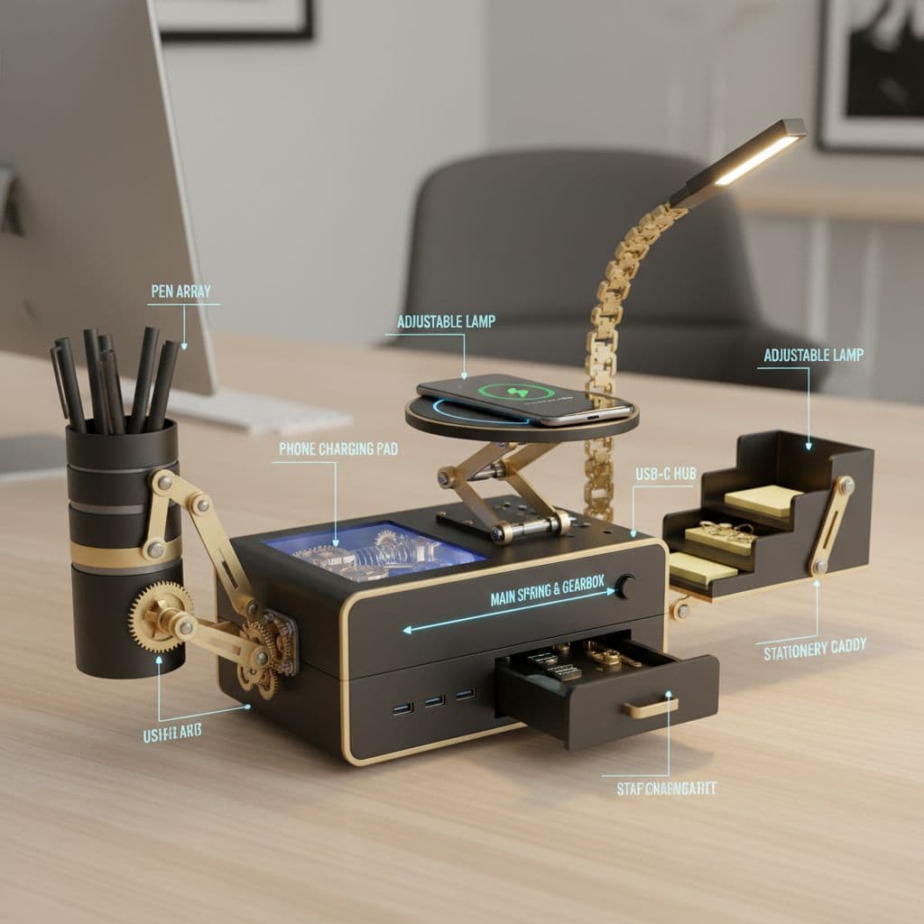 AI generated: Prompt:
Imagine a new mechanical invention that makes life easier, faster, or more fun.
It should ...