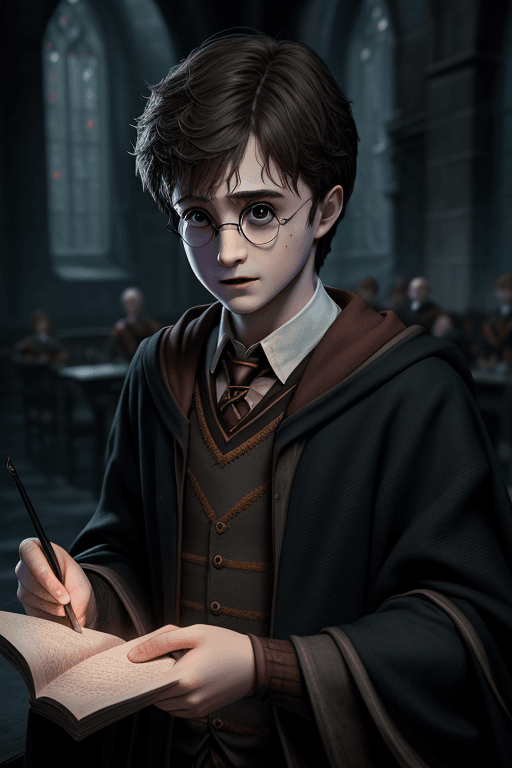 AI generated: 1boy, harry potter, charachter, beautiful, devian art, trending artstation, digital art, detailed, r...