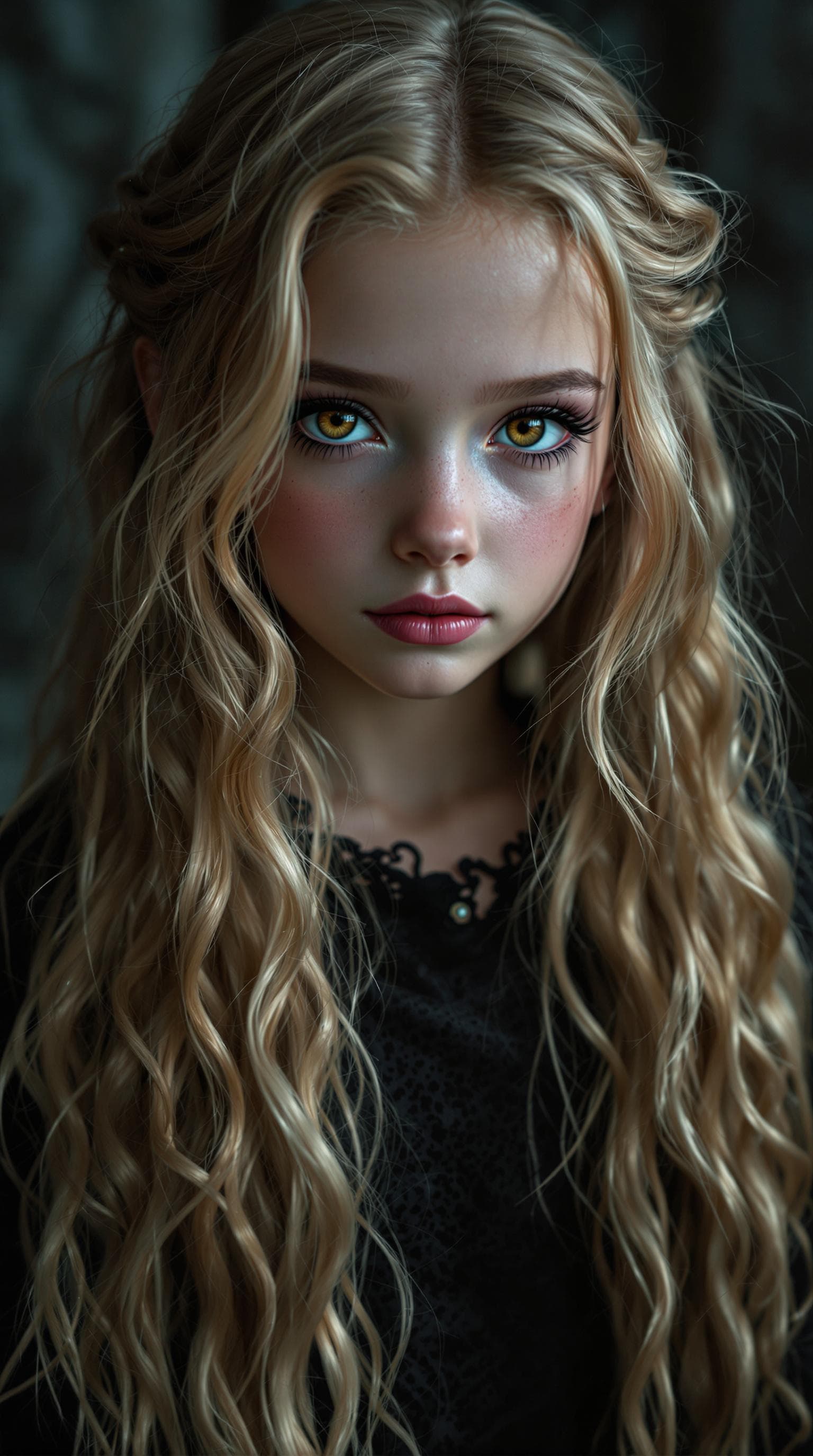AI generated: a professional photo of a exceptionally of the most beautiful girl in the world,  (age 7) (masterpie...