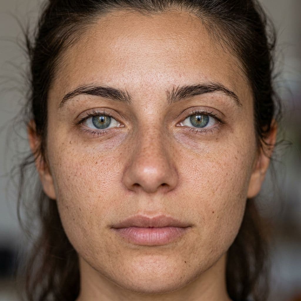 AI generated: Create an extreme close-up,ultra-photorealistic portrait of a real 22-year-old woman with Southern E...