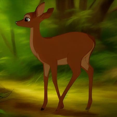 Female Cartoon Deer
