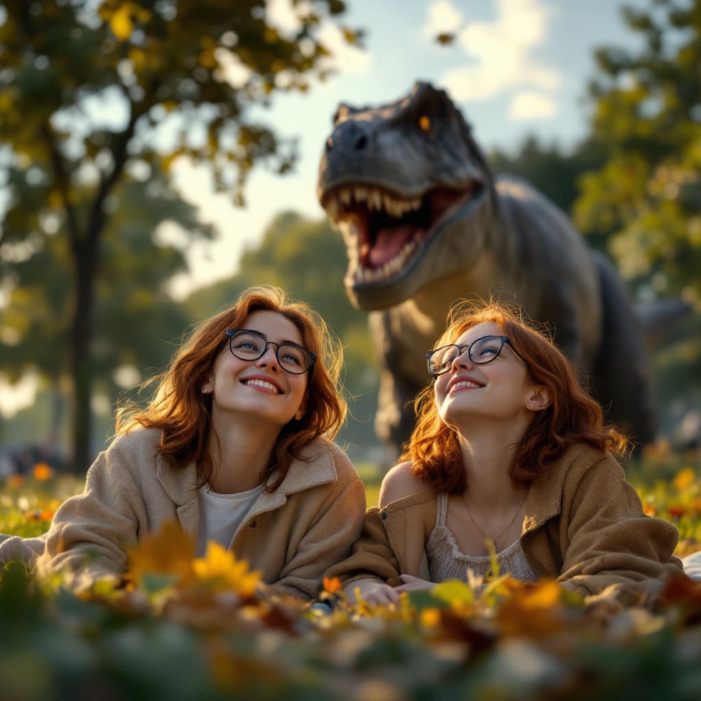 AI generated: High resolution photography A photorealistic image of Two female college students, a female, wearing...