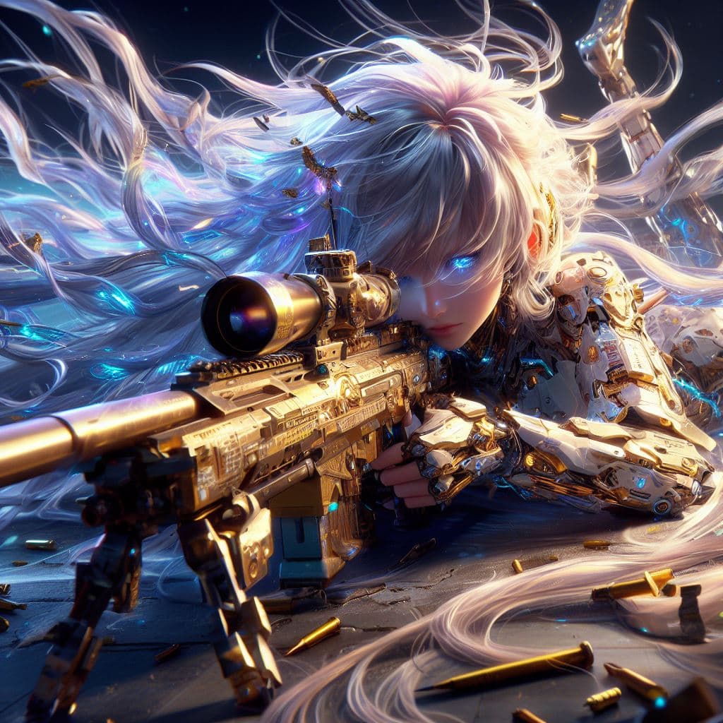 AI generated: photorealistic, detailed flying hair, urbanpunk, more colorful, girl fighting at war, lying on the f...