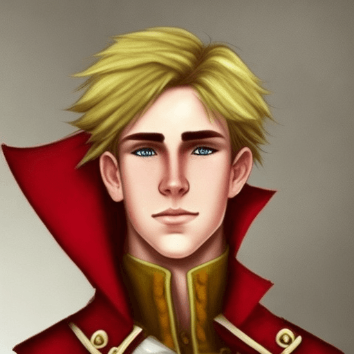AI generated: --no hat. Pirate boy. 18 years old. English redcoat. blonde