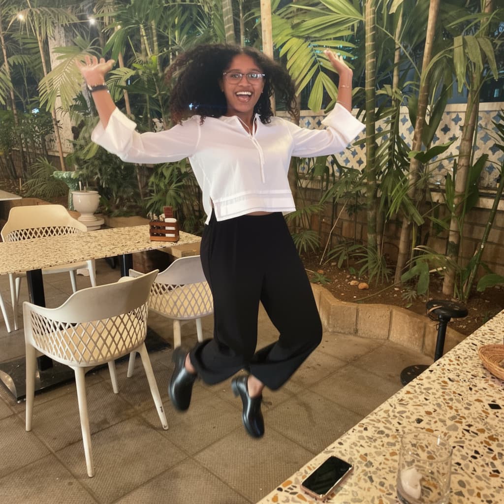 AI generated: titty drop, jumping excited