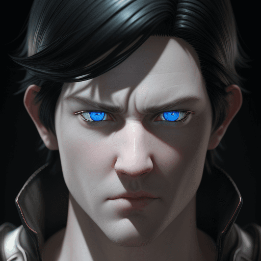 AI generated: a white man with Blue eyes and Black hair, 4 hyper-realistic, 5 detailed character expressions, uniq...