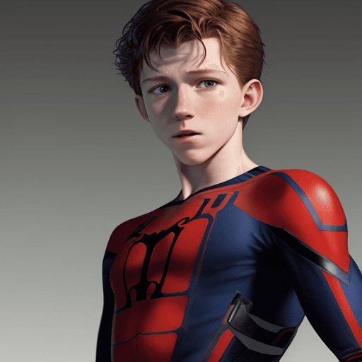 AI generated: Hyper realistic tom holland as a model