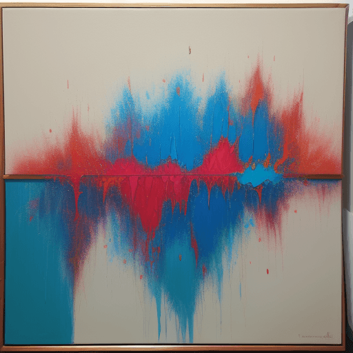 AI generated: abstract painting in acrylic