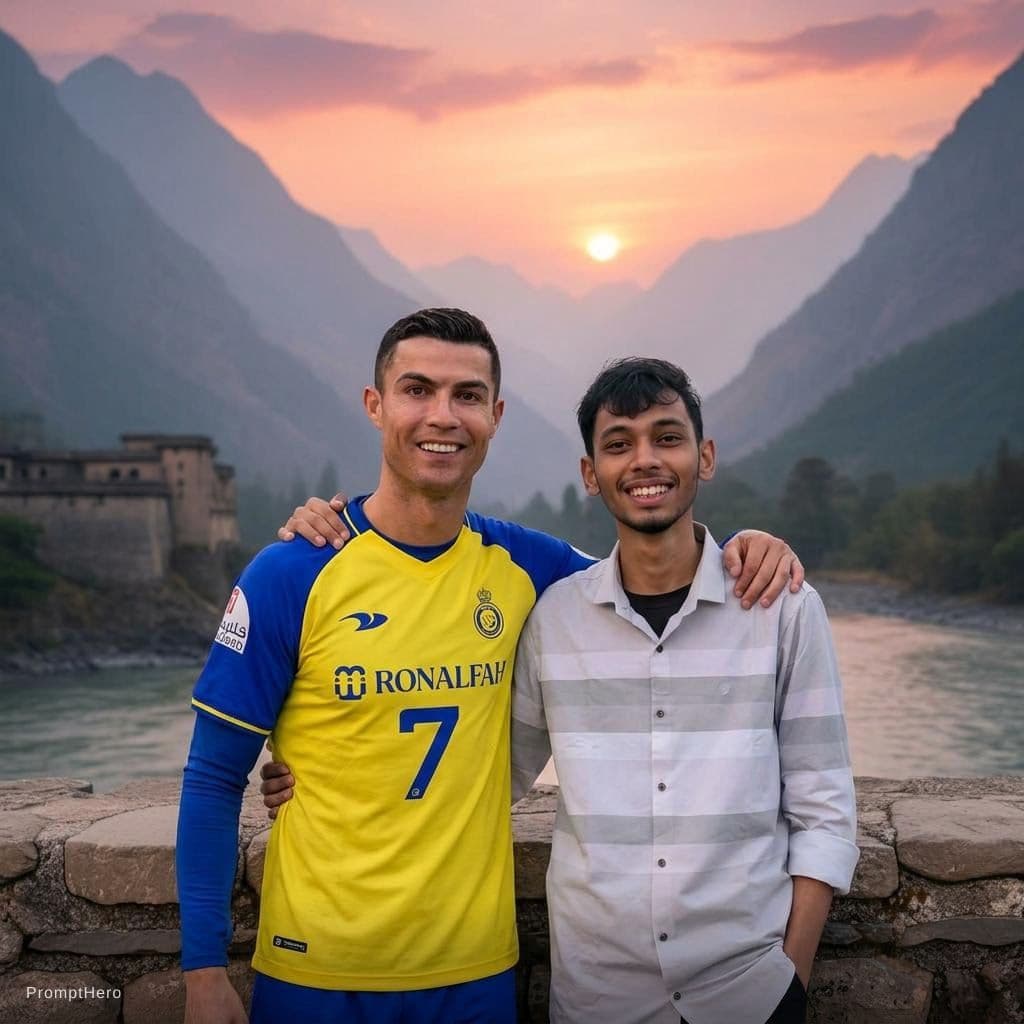 AI generated: مع رونالدو 