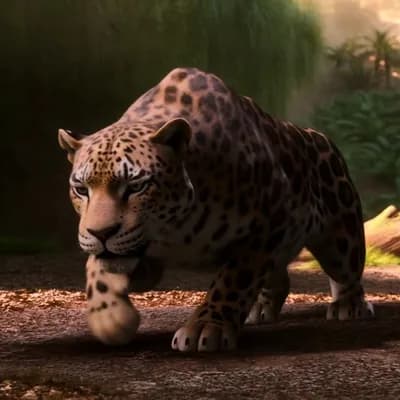 AI generated video: jaguar
