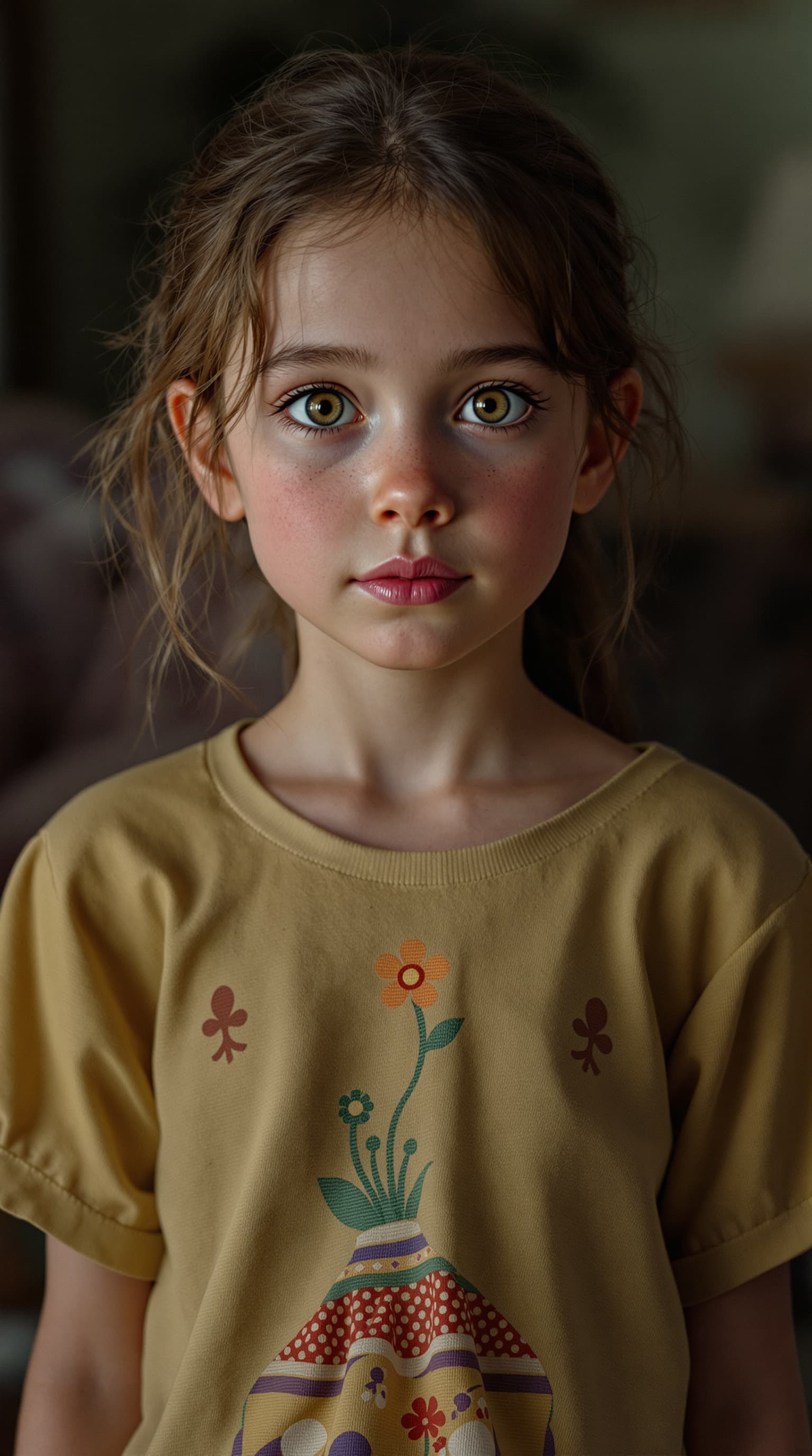AI generated: A hyper-realistic depiction of Ryan Whitney as Cindy Collins, age nine, viewing full-body, from Zoom...