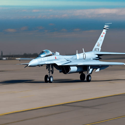 AI generated: High resolution photograph on airport runway with su27 fighter plane taking off on afterburner , sho...