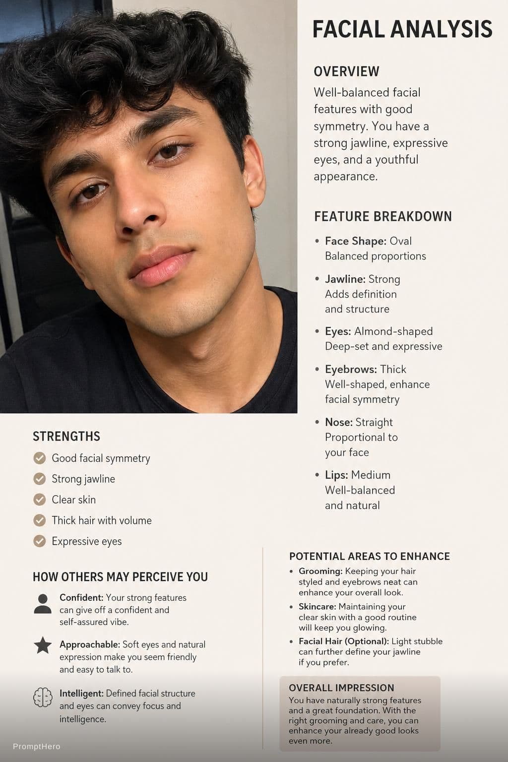 AI generated: Analysis my face 

