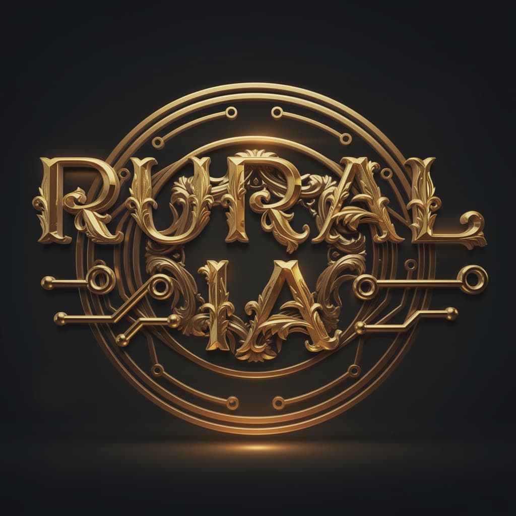 AI generated: make this logo very luxury and borque and golden style
