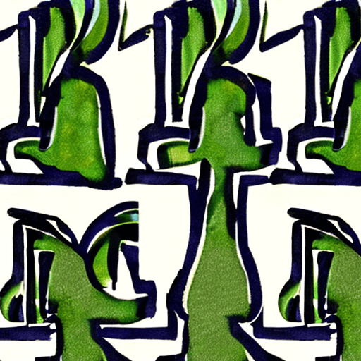 AI generated: watercolor eggplant --tile