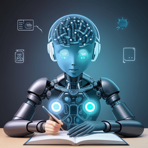 AI generated: artificial intelligence in education concept idea 