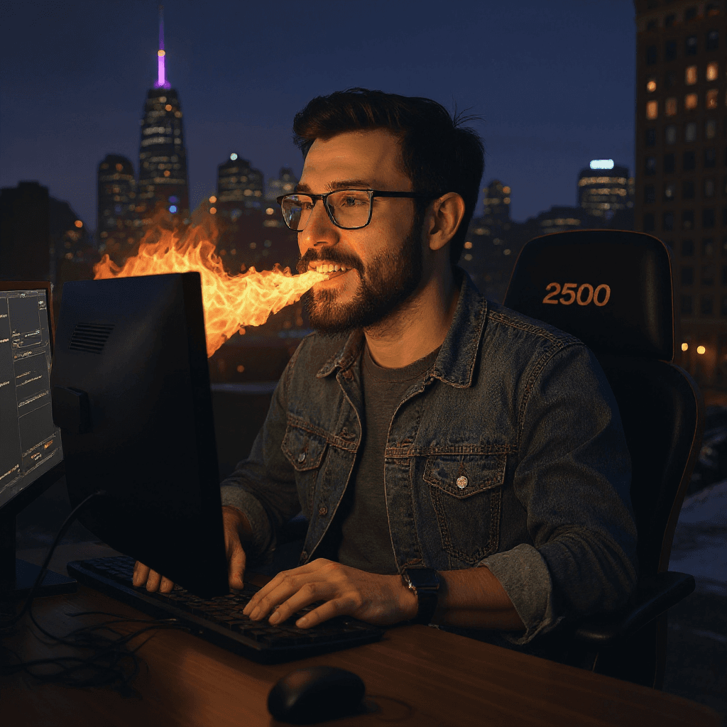 AI generated: turn the monitor into a 34 curved monitor
