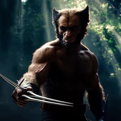 AI generated video: wolverine showing his claws