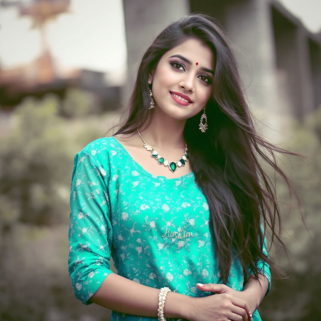 AI generated: Indian fashion girl photography